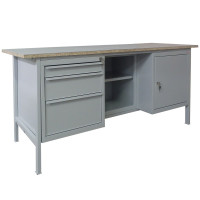 Professional workshop table with two lockers. (Workbench)