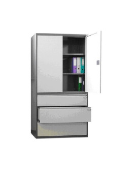 Metal cabinet for documents and folders, binders A4.