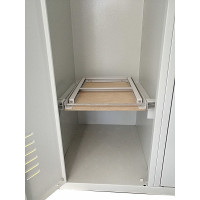 Folding bench for metal cabinet Folding bench for metal cabinet