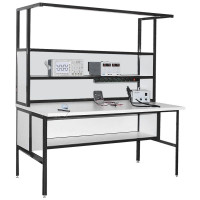 Radio equipment adjuster's desk with antistatic table top Radio equipment adjuster's desk with antistatic table top