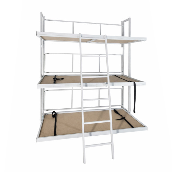 Triple-Tier Wall-Mounted Bed for Protective Shelters KM-3N.2400 Triple-Tier Wall-Mounted Bed for Protective Shelters KM-3N.2400