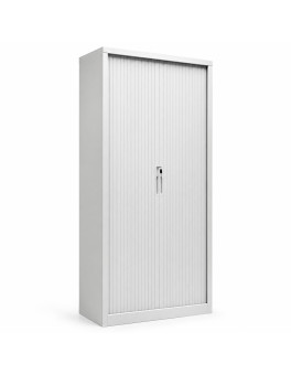 Metal cabinet for documents with jalousie's doors