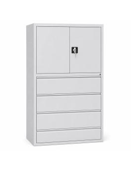 Metal cabinet for storage of documents