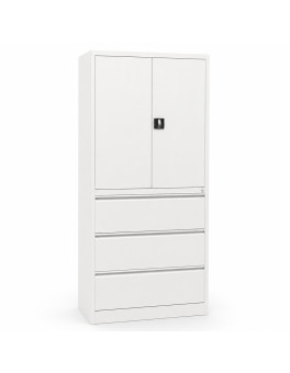 Metal cabinet for documents folders and hanging folders, A5 format.