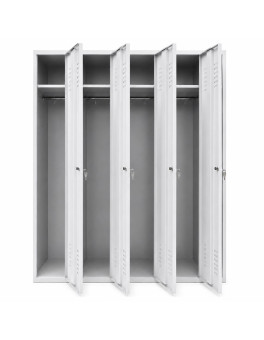 Four-door wardrobe (clothing), metal cabinet