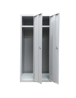 Double compartment wardrobe locker (mountable/knock-down construction)