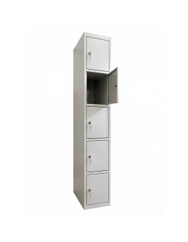 A cubicle (locker) for 5 separated