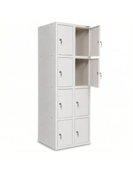A cubicle (locker) for 8 separated