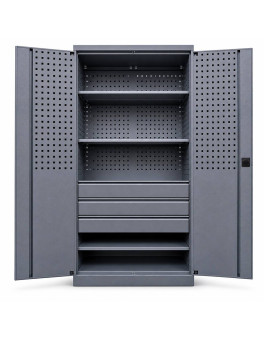 Industrial Metal Tool Storage Cabinet for Service Stations and Production Facilities