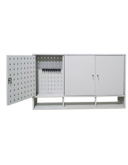Hanging metal cabinet for workshop